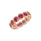 14ct Rose Gold Dream Round Bezel Lab Diamond Eternity Ring (1 Ct. Tw.) right