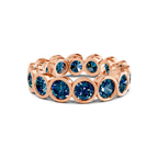 14ct Rose Gold Dream Round Bezel Lab Diamond Eternity Ring (1 Ct. Tw.) front image