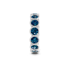 Platinum Dream Round Bezel Lab Diamond Eternity Ring (1 Ct. Tw.) left