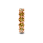 14ct Rose Gold Dream Round Bezel Lab Diamond Eternity Ring (1 Ct. Tw.) left