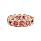 14ct Rose Gold Dream Round Bezel Lab Diamond Eternity Ring (1 Ct. Tw.) front image