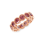 14ct Rose Gold Dream Round Bezel Lab Diamond Eternity Ring (1 Ct. Tw.) right