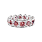 9ct White Gold Dream Round Bezel Lab Diamond Eternity Ring (1 Ct. Tw.) front image