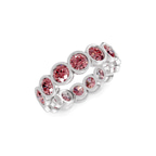 9ct White Gold Dream Round Bezel Lab Diamond Eternity Ring (1 Ct. Tw.) right