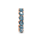 10kt Rose Gold Danna Pear Lab Diamond Eternity Ring (3 Ct. Tw.) left