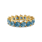 10kt Yellow Gold Danna Pear Lab Diamond Eternity Ring (5 Ct. Tw.) front image