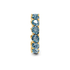 10kt Yellow Gold Danna Pear Lab Diamond Eternity Ring (5 Ct. Tw.) left