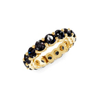 14ct Yellow Gold Elysia Round Lab Diamond Eternity Ring (2 Ct. Tw.) side right image one