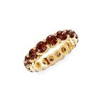 14ct Yellow Gold Elysia Round Lab Diamond Eternity Ring (2 Ct. Tw.) side right image one