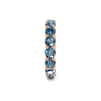 14kt Rose Gold Elysia Round Lab Diamond Eternity Ring (2 Ct. Tw.) standing product image one