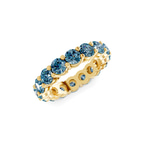 14kt Yellow Gold Elysia Round Lab Diamond Eternity Ring (2 Ct. Tw.) side right image one