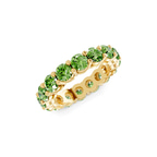 14kt Yellow Gold Elysia Round Lab Diamond Eternity Ring (2 Ct. Tw.) side right image one