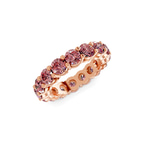 10kt Rose Gold Elysia Round Lab Diamond Eternity Ring (2 Ct. Tw.) side right image one