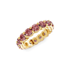 14kt Yellow Gold Elysia Round Lab Diamond Eternity Ring (2 Ct. Tw.) side right image one