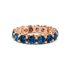 14kt Rose Gold Elysia Round Lab Diamond Eternity Ring (2 Ct. Tw.) front image
