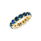 14kt Yellow Gold Elysia Round Lab Diamond Eternity Ring (2 Ct. Tw.) side right image one