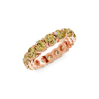 10kt Rose Gold Elysia Round Lab Diamond Eternity Ring (2 Ct. Tw.) side right image one