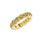 14kt Yellow Gold Elysia Round Lab Diamond Eternity Ring (2 Ct. Tw.) side right image one