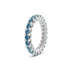 Platinum Meadow Round Crisscross Lab Diamond Eternity Ring (2 Ct. Tw.) left
