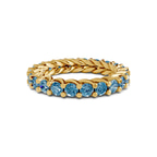 10kt Yellow Gold Meadow Round Crisscross Lab Diamond Eternity Ring (5 Ct. Tw.) front image