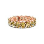 10kt Rose Gold Camila Oval Lab Diamond Eternity Ring (7 Ct. Tw.) front image