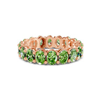 14kt Rose Gold Camila Oval Lab Diamond Eternity Ring (7 Ct. Tw.) front image