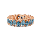 9ct Rose Gold Fable Pear Lab Diamond Eternity Ring (4 Ct. Tw.) front image