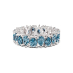 14ct White Gold Fable Pear Lab Diamond Eternity Ring (4 Ct. Tw.) front image