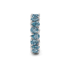 14ct White Gold Fable Pear Lab Diamond Eternity Ring (4 Ct. Tw.) left