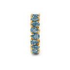 14ct Yellow Gold Fable Pear Lab Diamond Eternity Ring (4 Ct. Tw.) left