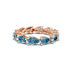 14kt Rose Gold Lily Pear Lab Diamond Eternity Ring (2 Ct. Tw.) front image
