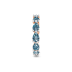 14kt Rose Gold Lily Pear Lab Diamond Eternity Ring (2 Ct. Tw.) left