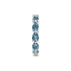 14kt White Gold Lily Pear Lab Diamond Eternity Ring (2 Ct. Tw.) left
