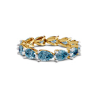 10kt Yellow Gold Lily Pear Lab Diamond Eternity Ring (2 Ct. Tw.) front image