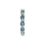 10kt Yellow Gold Lily Pear Lab Diamond Eternity Ring (2 Ct. Tw.) left