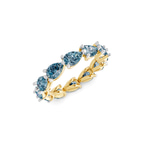 10kt Yellow Gold Lily Pear Lab Diamond Eternity Ring (2 Ct. Tw.) right