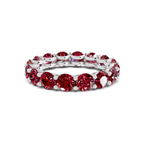 Platinum Neveah Round Lab Diamond Eternity Ring (3 Ct. Tw.) front image
