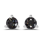14kt White Gold Three Prong Martini Round Lab Diamond Stud Earrings (1 Ct. Tw.) front image