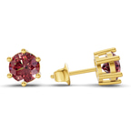 14kt Yellow Gold Six Prong Round Lab Diamond Stud Earrings (1 Ct. Tw.) standing product image one