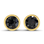 14kt Yellow Gold Classic Bezel Round Lab Diamond Stud Earrings (1 Ct. Tw.) front image
