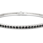 Platinum Darcy Round Lab Diamond Tennis Bracelet (7 Ct. Tw.) side right image one