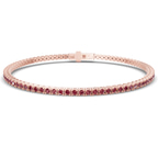 14kt Rose Gold Darcy Round Lab Diamond Tennis Bracelet (7 Ct. Tw.) front image