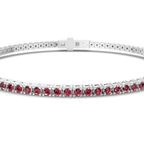 Platinum Darcy Round Lab Diamond Tennis Bracelet (2 Ct. Tw.) side right image one