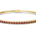 10kt Yellow Gold Darcy Round Lab Diamond Tennis Bracelet (7 Ct. Tw.) side right image one