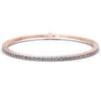 14kt Rose Gold Darcy Round Lab Diamond Tennis Bracelet (7 Ct. Tw.) front image
