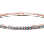 14kt Rose Gold Darcy Round Lab Diamond Tennis Bracelet (7 Ct. Tw.) side right image one