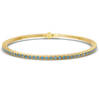 10kt Yellow Gold Darcy Round Lab Diamond Tennis Bracelet (7 Ct. Tw.) front image