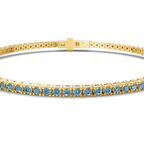 10kt Yellow Gold Darcy Round Lab Diamond Tennis Bracelet (7 Ct. Tw.) side right image one