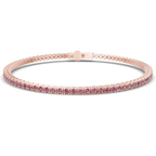 14kt Rose Gold Darcy Round Lab Diamond Tennis Bracelet (7 Ct. Tw.) front image