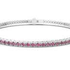 Platinum Darcy Round Lab Diamond Tennis Bracelet (2 Ct. Tw.) side right image one